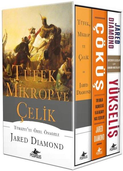 Jared DiamondPsikoloji KitaplarıTüfek Mikrop ve Çelik Üçlemesi Kutulu Özel Seti - 3 Kitap Takım