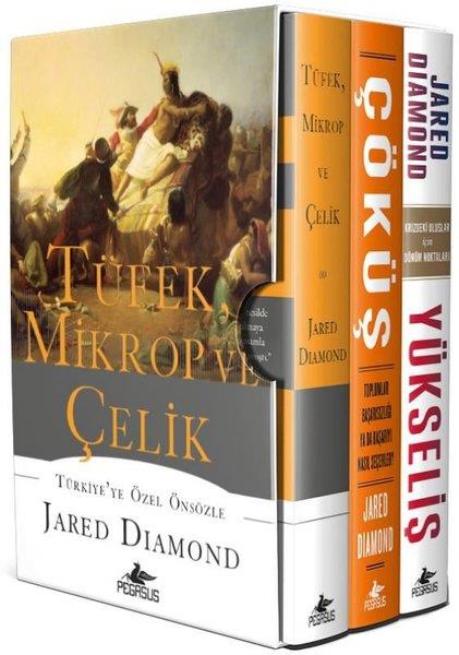 Jared DiamondPsikoloji KitaplarıTüfek Mikrop ve Çelik Üçlemesi Kutulu Özel Seti - 3 Kitap Takım