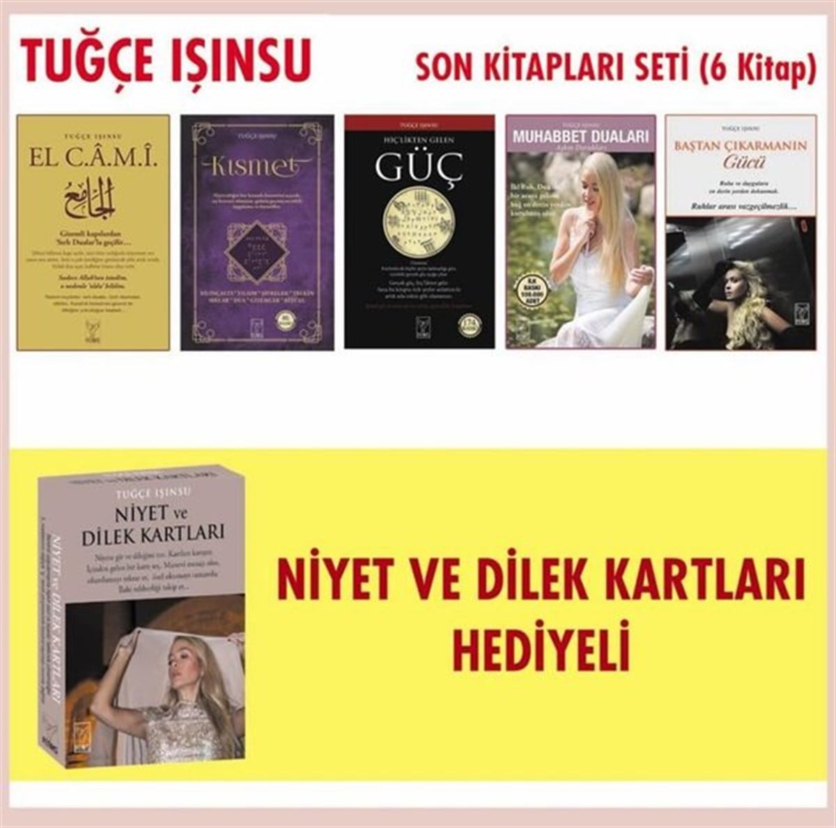 Tuğçe IşınsuBücher zur persönlichen EntwicklungTuğçe Işınsu Son Kitaplar Seti - 5 Kitap Takım - Niyet ve Dilek Kartları Hediyeli