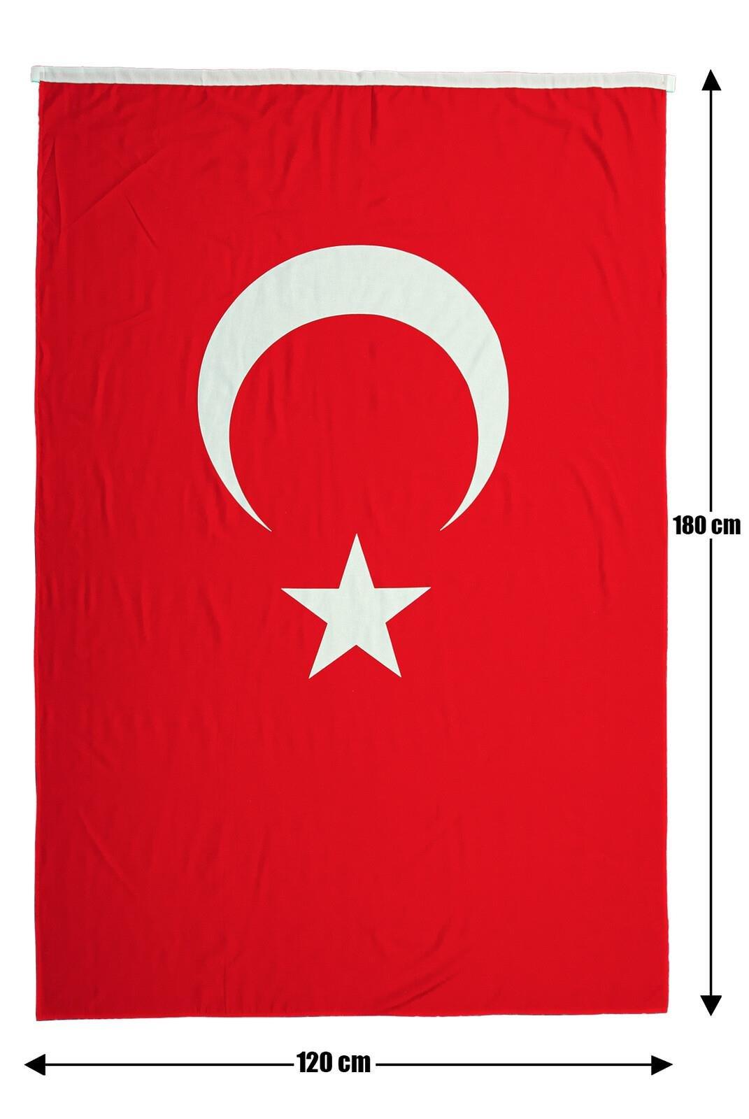 Türk Bayrağı 120x180 Alpaka Kumaş