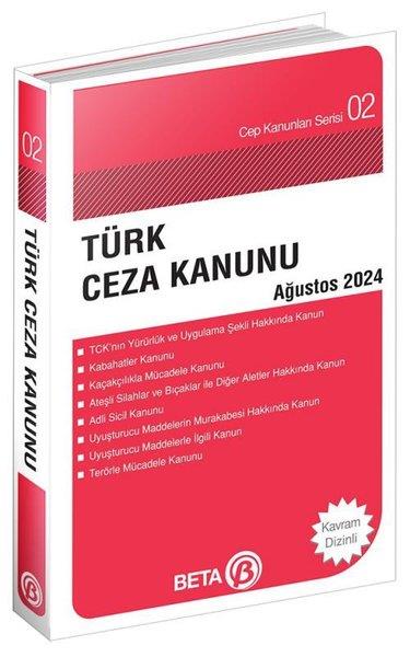 KolektifHukuk Üzerine KitaplarTürk Ceza Kanunu Ağustos 2024 - Cep Kanunları Serisi