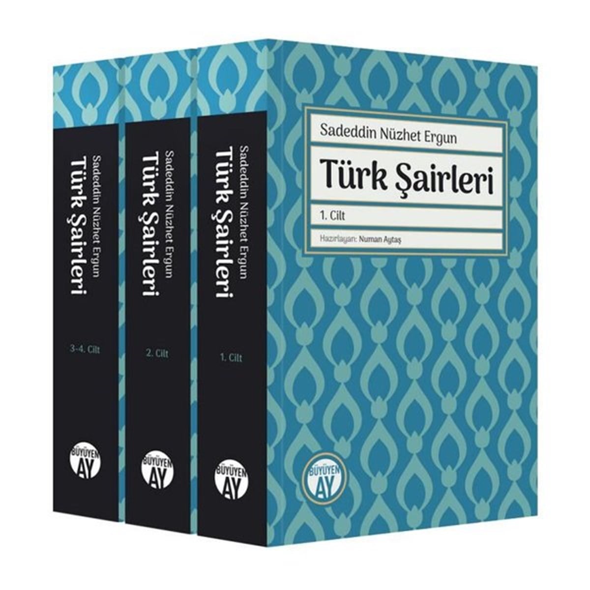 Sadeddin Nüzhet ErgunTürk ŞiiriTürk Şairleri Seti - 4  Kitap Takım - Kutulu
