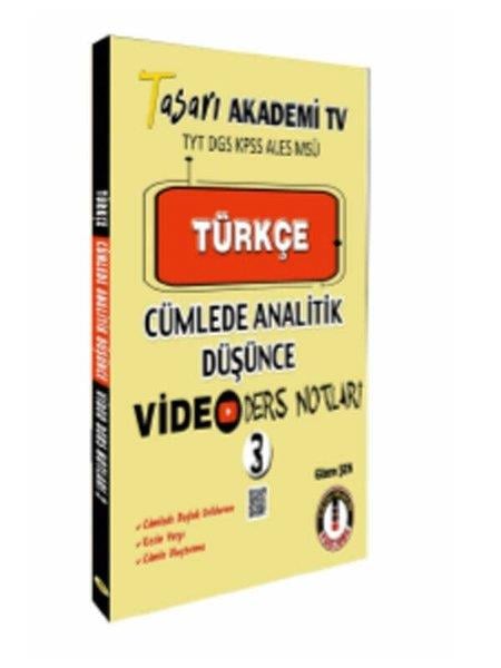 Gizem ŞenKPSS Konu Anlatim KitaplariTürkçe Cümlede Analitik Video Ders Notları - 3