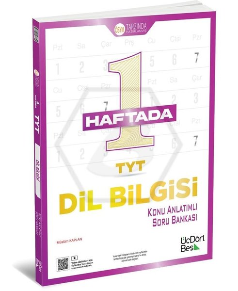 KolektifTYT TürkçeTYT 1 Haftada Dilbilgisi Konu Anlatımlı Soru Bankası