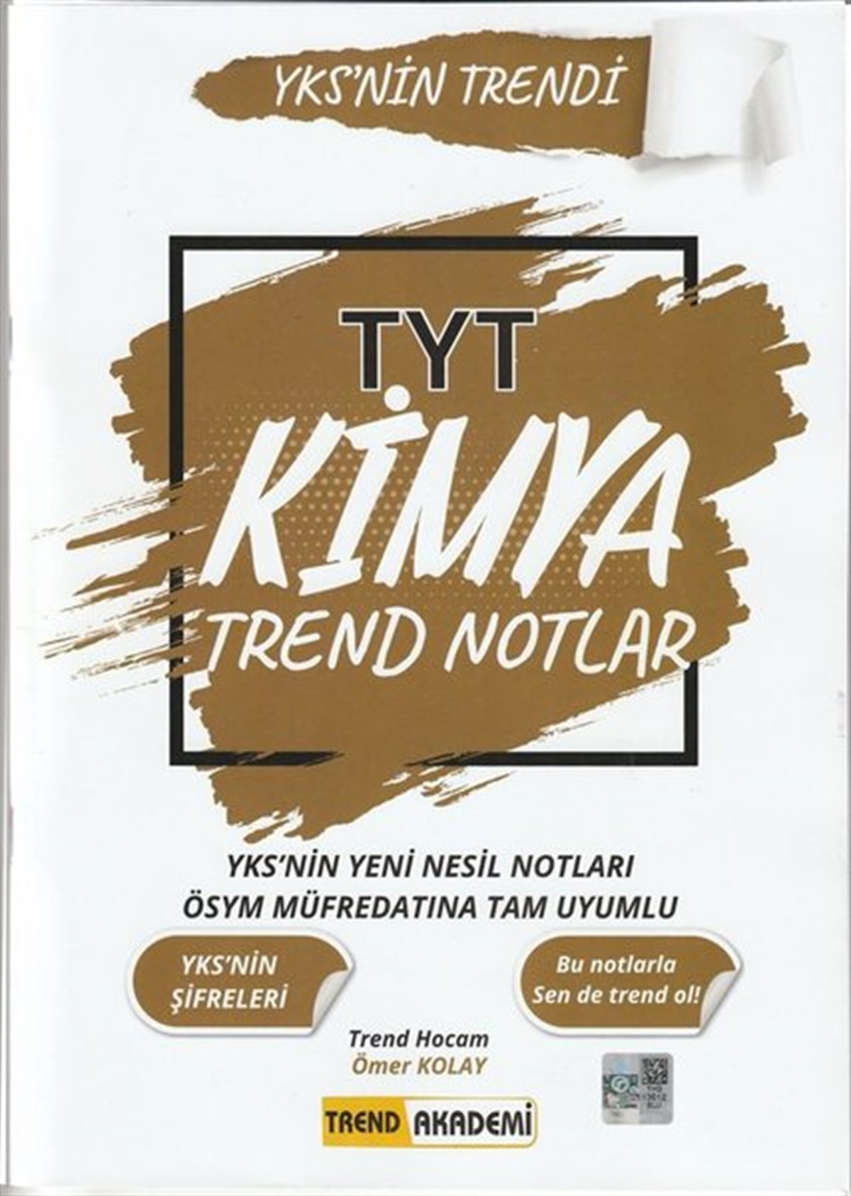 Ömer KolayTemel Yeterlilik Testi - Alan Yeterlilik Testi (YKS-TYT/AYT)TYT Kimya Trend Notlar - YKS'nin Trendi