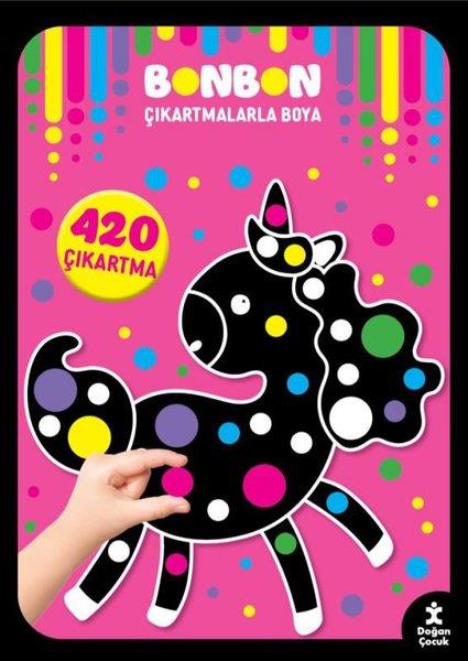 KolektifEgitim Etkinlik KitaplariUnicorn - Bonbon Çıkartmalarla Boya - 420 Çıkartma
