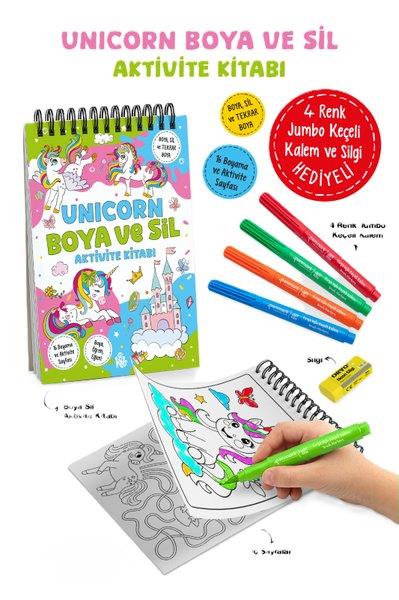 KolektifBoyama KitaplarıUnicorn - Boya ve Sil Aktivite Kitabı 3 + Yaş