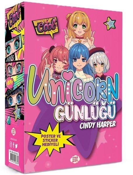 Cindy HarperÇocuk Gençlik RomanlarıUnicorn Günlüğü Seti - Pembe Günlük - Kutulu