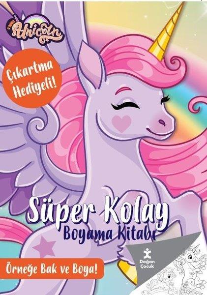KolektifEgitim Etkinlik KitaplariUnicorn - Süper Kolay Boyama Kitabı - Çıkartma Hediyeli! Örneğe Bak ve Boya!
