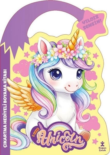 KolektifEgitim Etkinlik KitaplariUnicorn - Yıldız Sensin! Çıkartma Hediyeli Boyama Kitabı