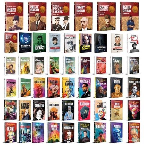 KolektifTarihi Biyografi ve Otobiyografi KitaplarıUnutulmaz Hayatlar Seti - 50 Kitap Takım
