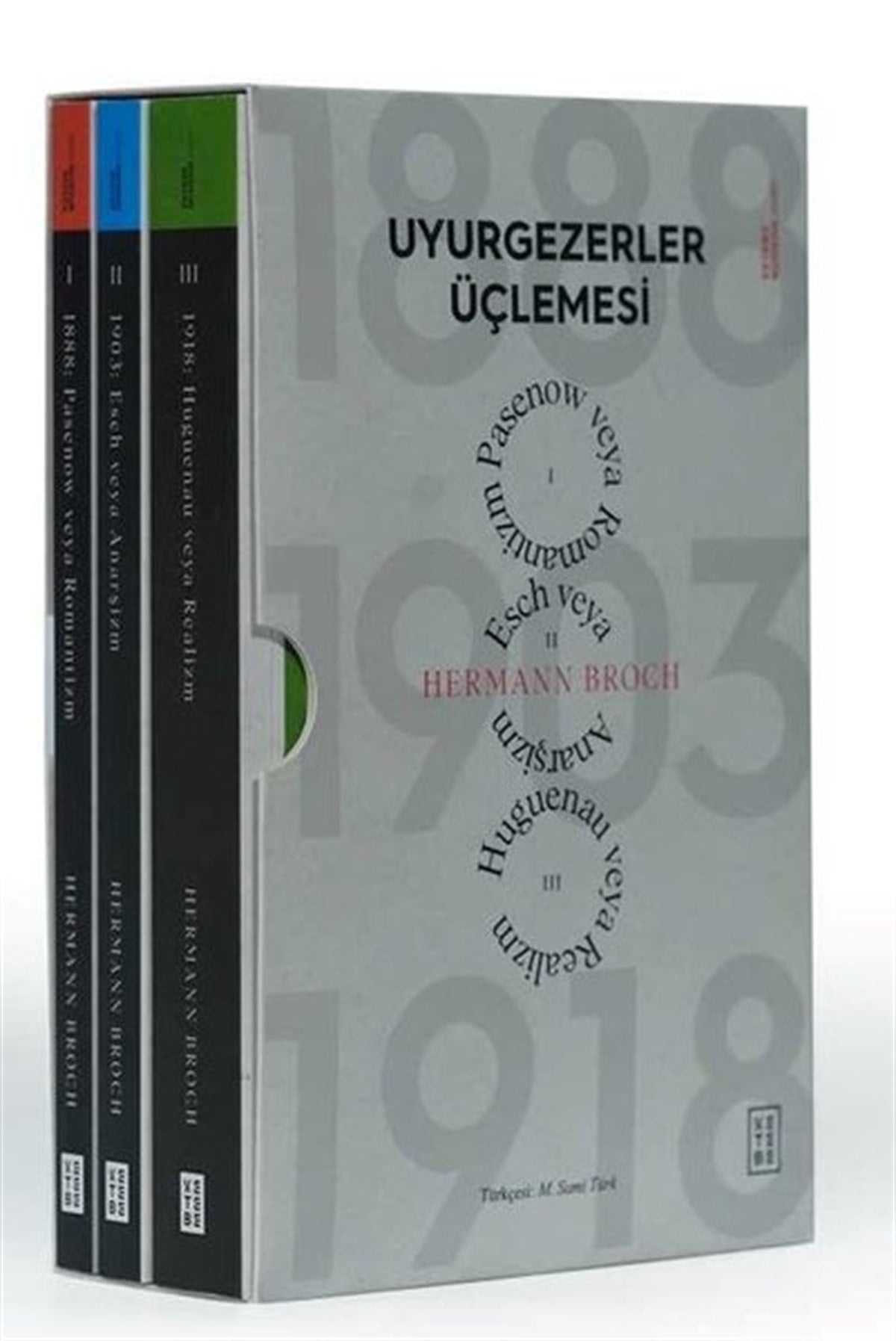 Hermann BrochDünya RomanUyurgezerler Üçlemesi Seti - 3 Kitap Takım - Kutulu
