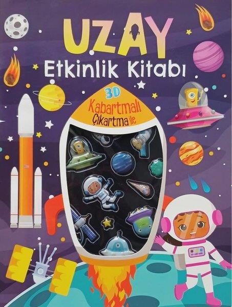 KolektifEgitim Etkinlik KitaplariUzay Etkinlik Kitabı - 3D Kabartmalı Çıkartma İle
