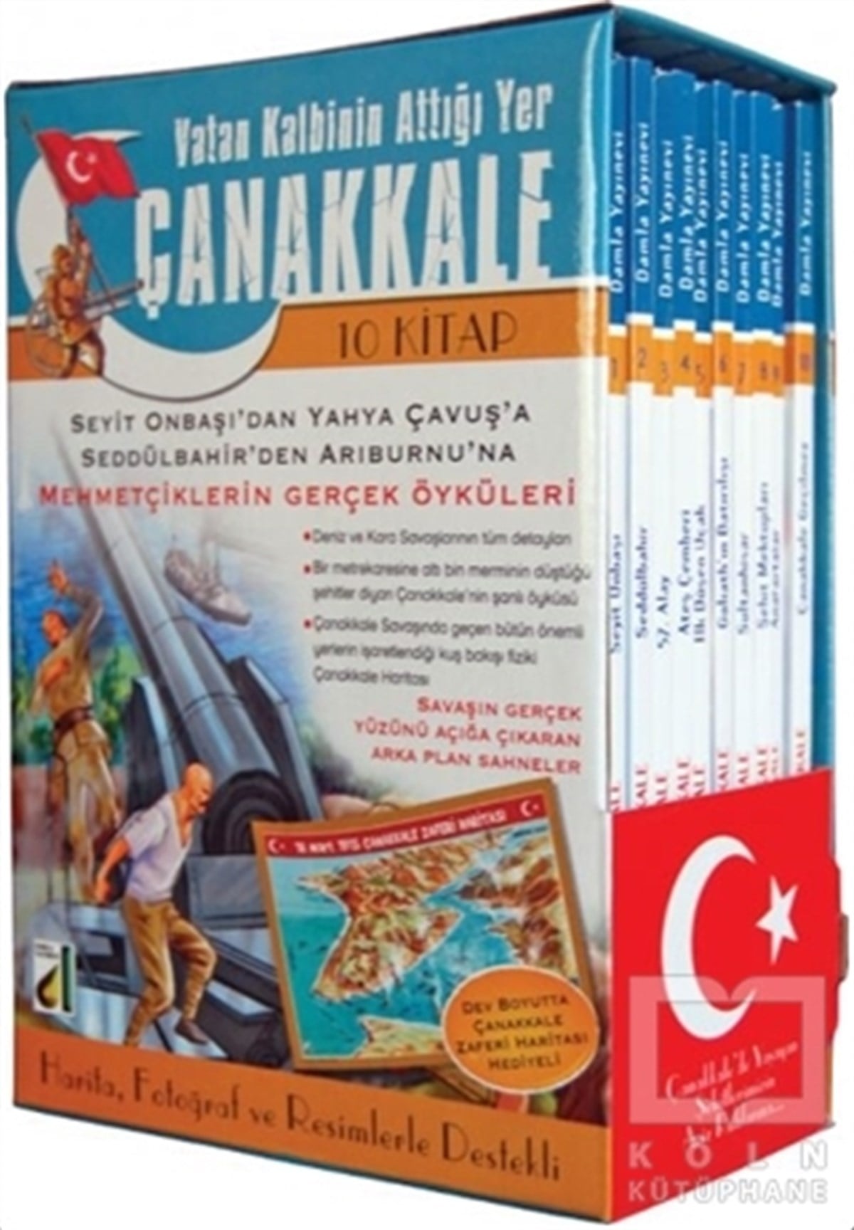 Vatan Kalbinin Attığı Yer Çanakkale (10 Kitap Takım)