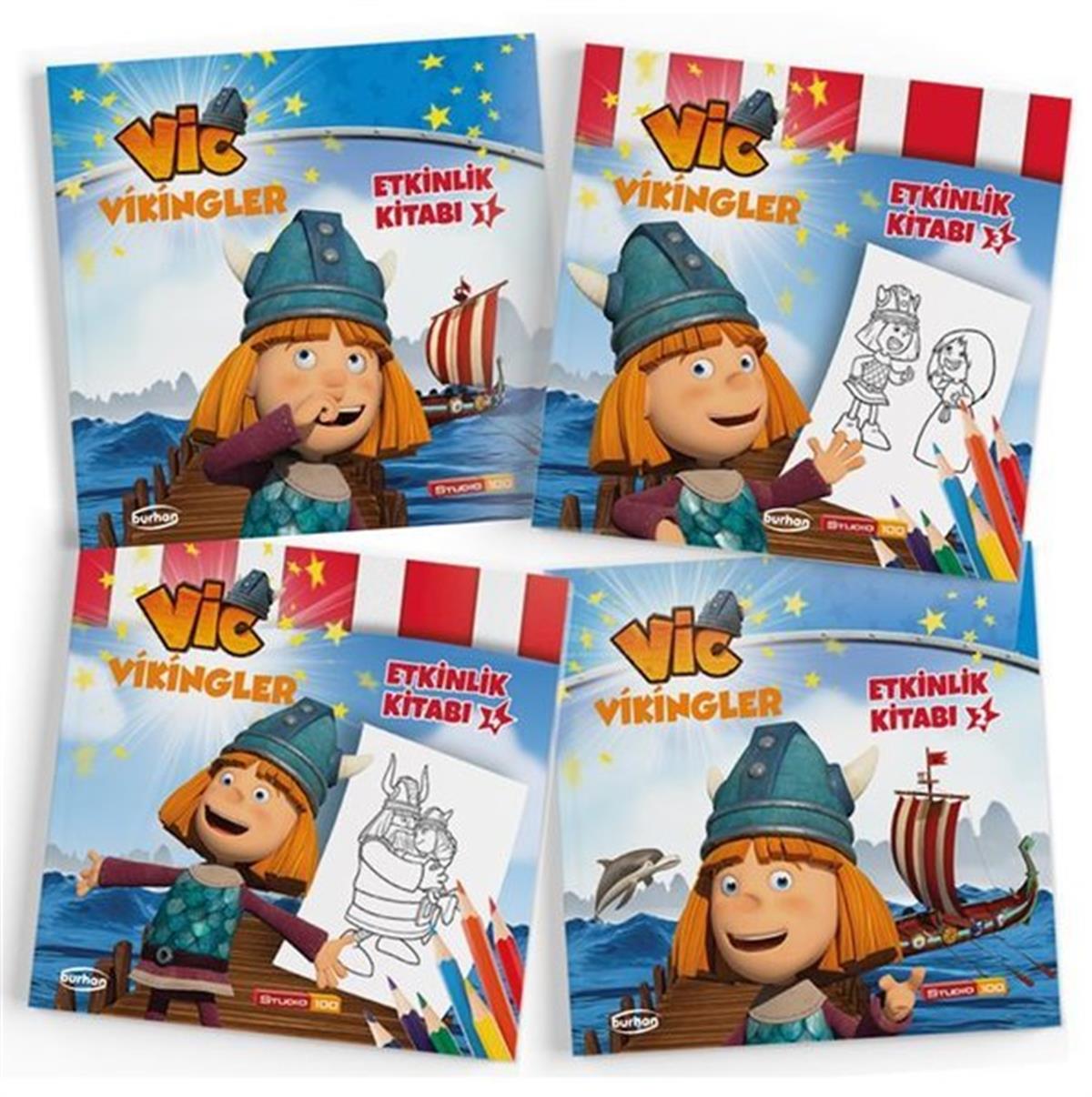 Reyha Cerit BalaEtkinlik KitaplarıVikingler Etkinlik Kitapları Seti - 4 Kitap Takım