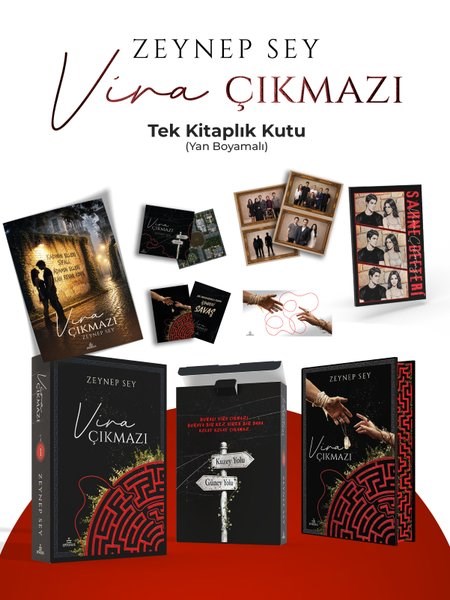 Zeynep SeyTürk RomaniVira Çıkmazı 1-Tek Kitaplık Kutu Yan Boyamalı