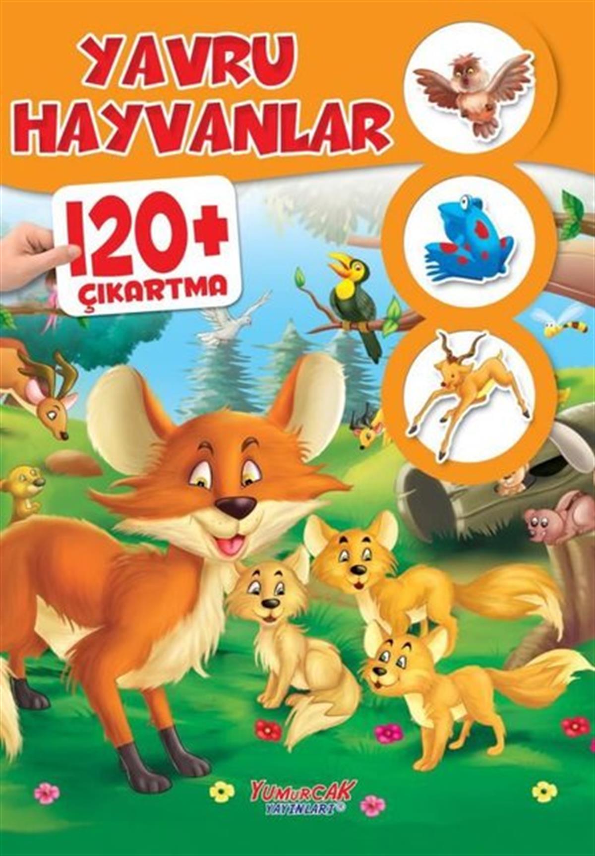 KolektifEgitim Etkinlik KitaplariYavru Hayvanlar 120+ Çıkartma
