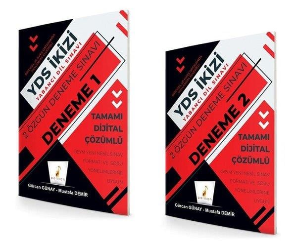 Gürcan GünayYDS Deneme Sinavi - Yaprak TestYDS İkizi 2 Özgün Deneme Sınavı - Tamamı Dijital Çözümlü