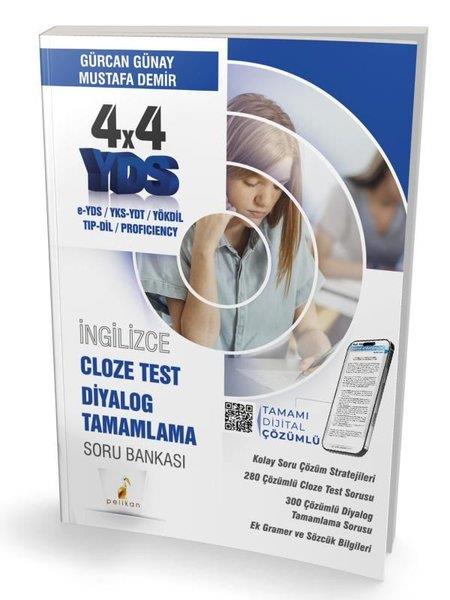 Gürcan GünayYDS Soru Bankasi KitaplariYDS İngilizce 4x4 Cloze Test Diyalog Tamamlama Soru Bankası