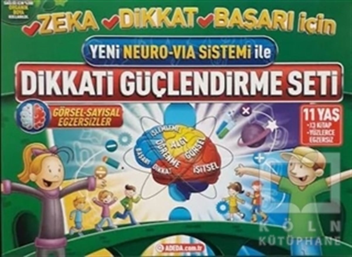 Yeni Neuro-Via Sistemi ile Dikkati Güçlendirme Seti 11 Yaş (3 Kitap)