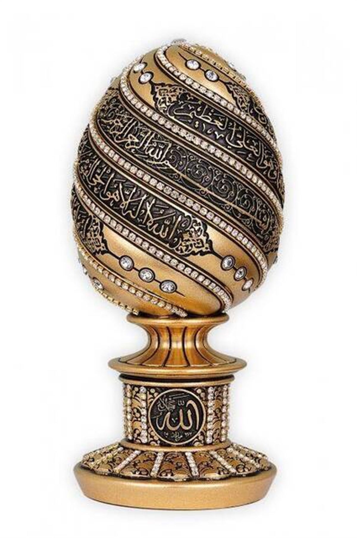 Yumurta Biblo Ayetel Kürsi Gold Rengi (Orta Boy)