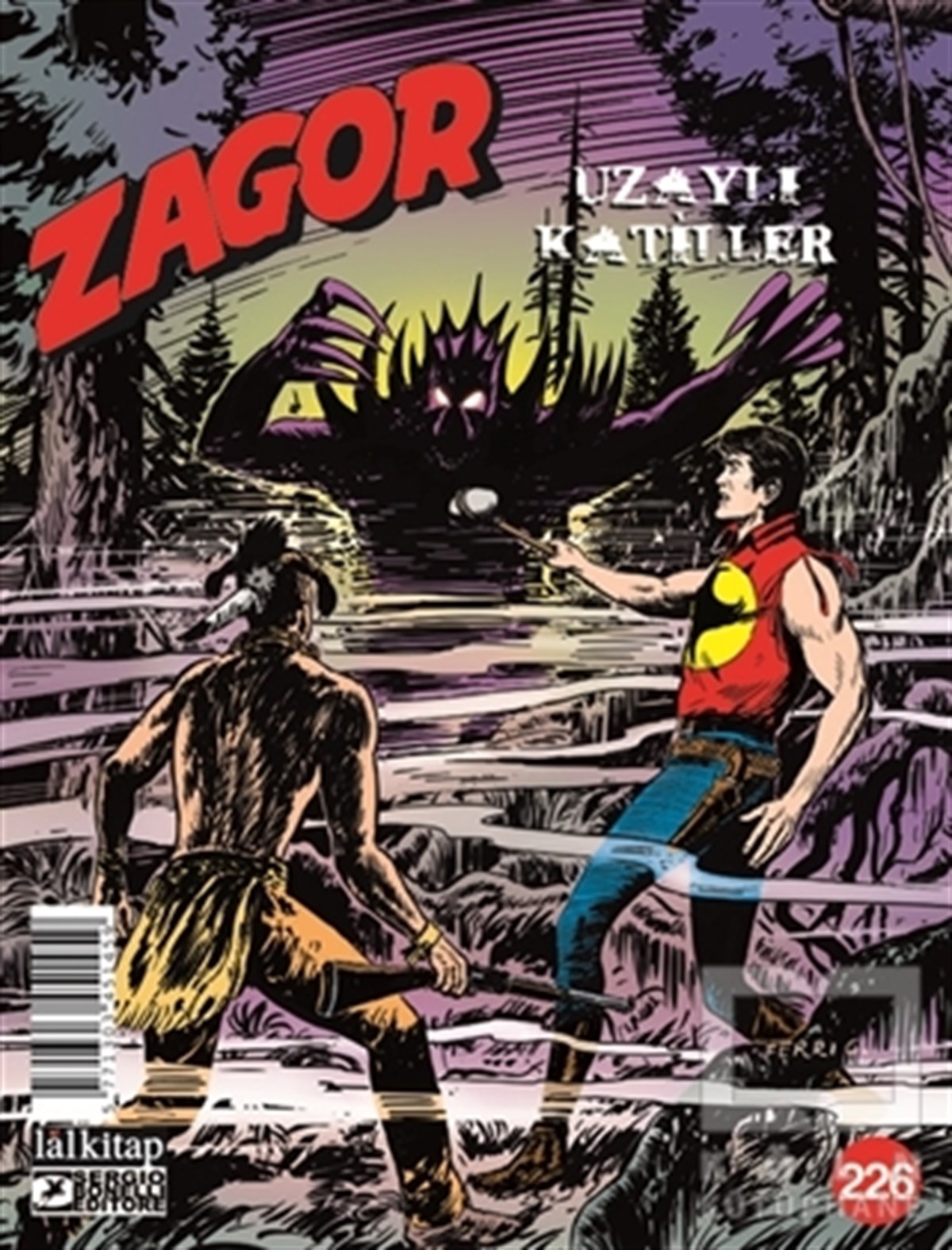 Moreno BurattiniComicsZagor Sayı: 226 - Uzaylı Katiller