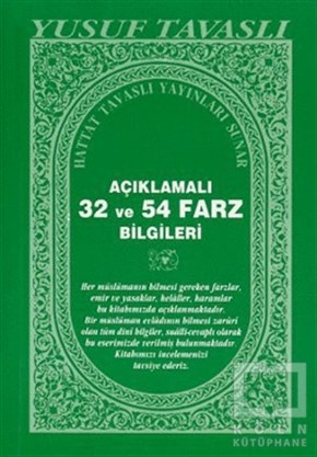 Yusuf Tavaslıİslam EğitimiAçıklamalı 32 ve 54 Farz Bilgileri (C11)