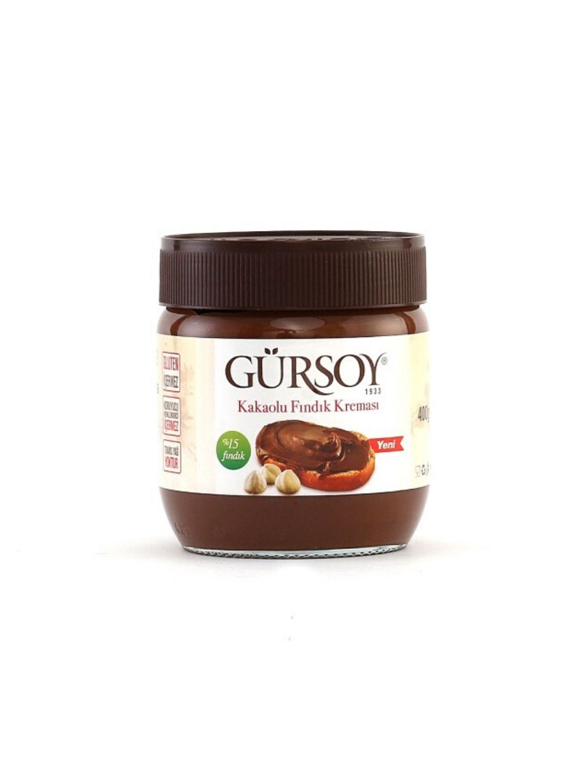 Gürsoy Kakaolu Fındık Kreması 400gr GLUTENSİZ