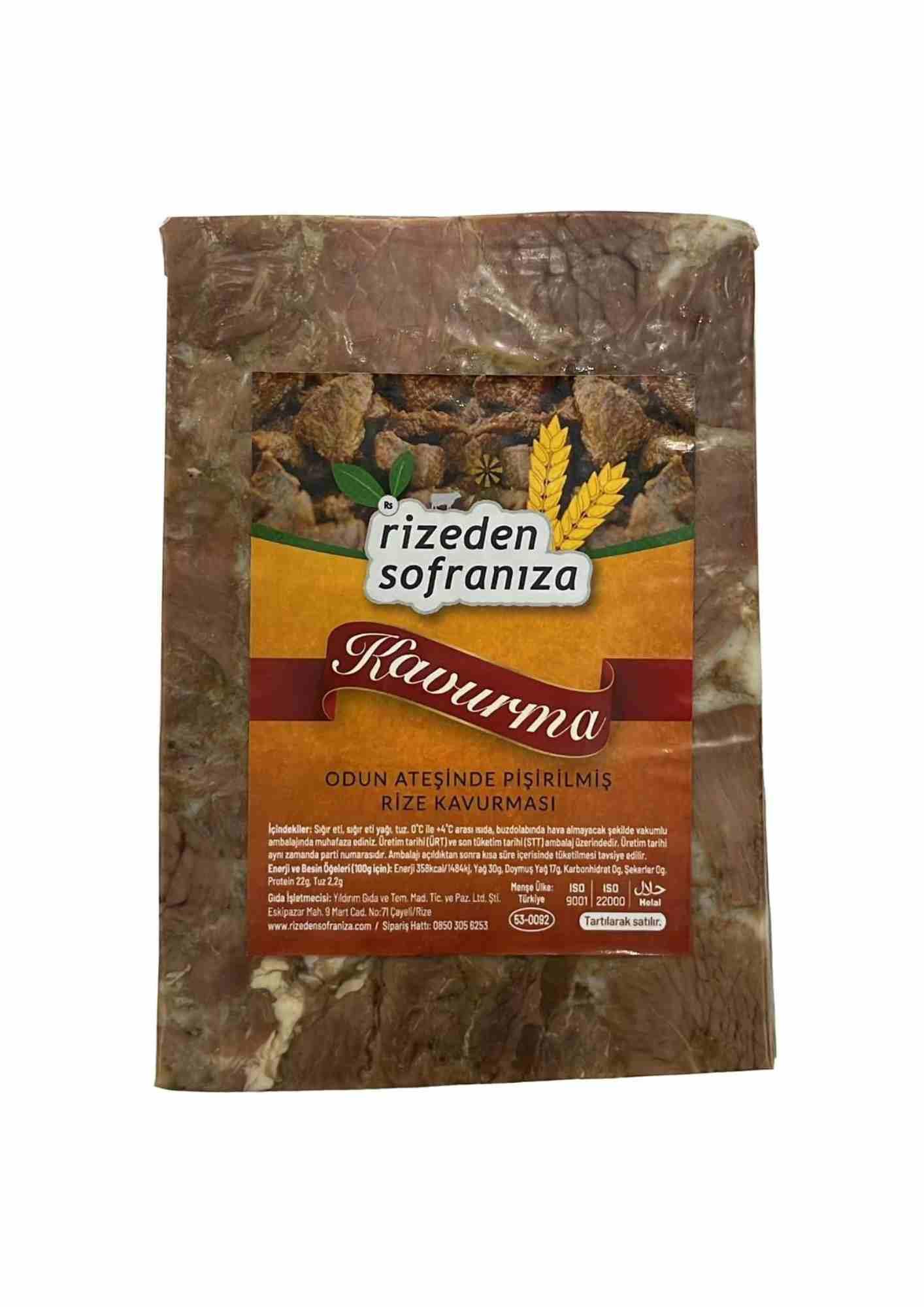 Rizeden Sofranıza Rize Kavurma 400gr