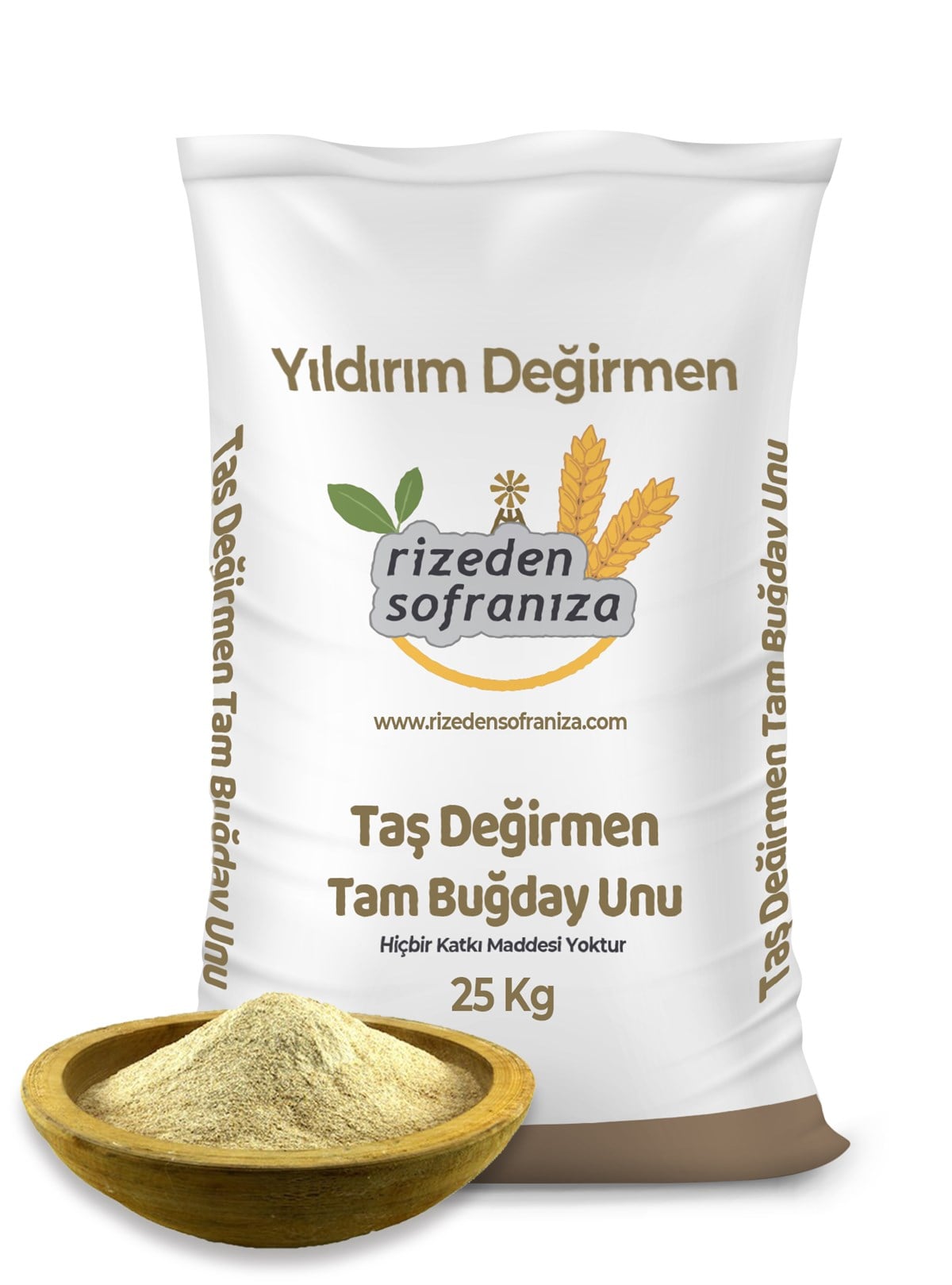Taş Değirmen Tam Buğday Unu 25kg