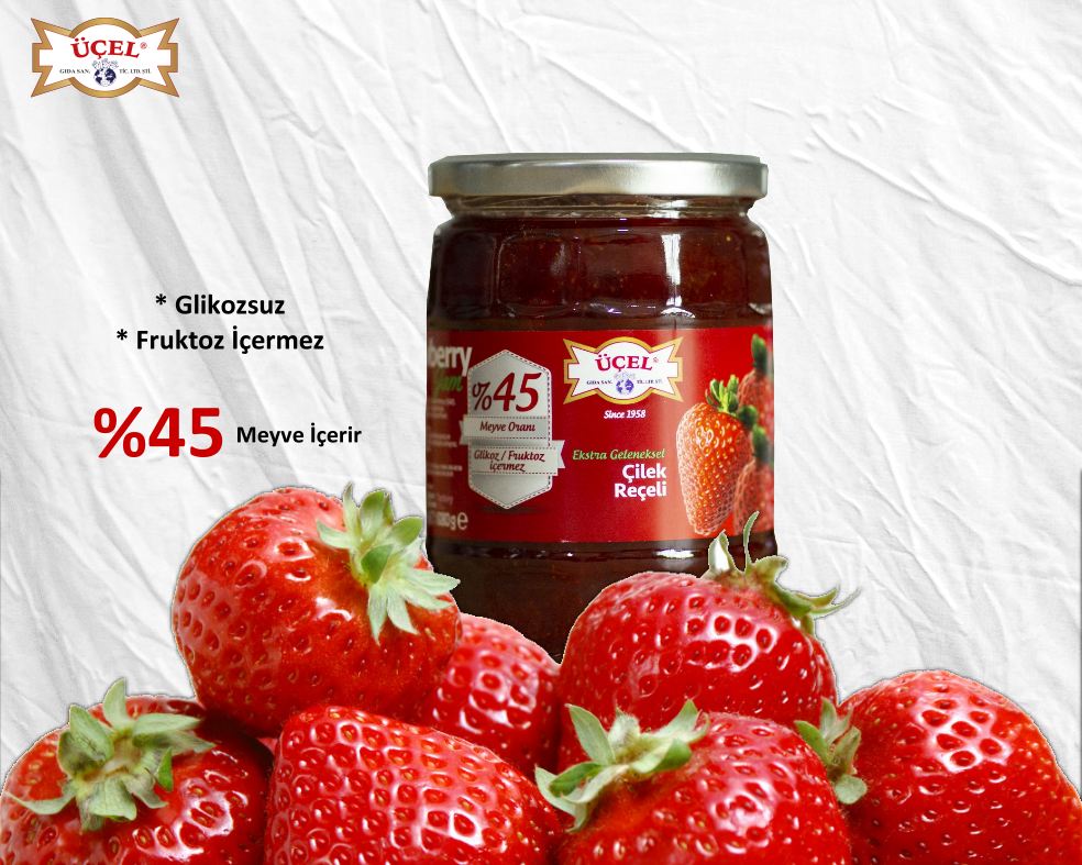 Üçel Çilek Reçeli 680gr