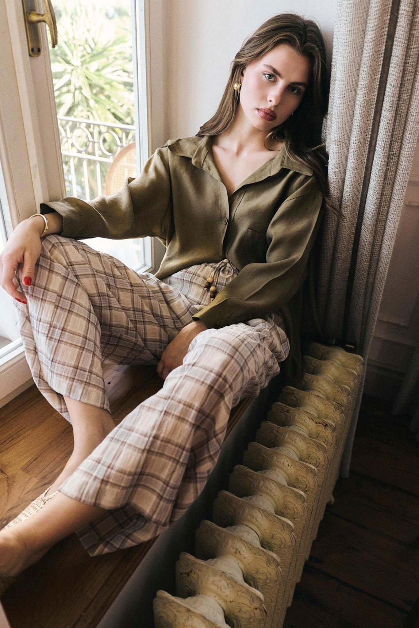 Zr Model Ekose Desen Premium Pantolon - Multi