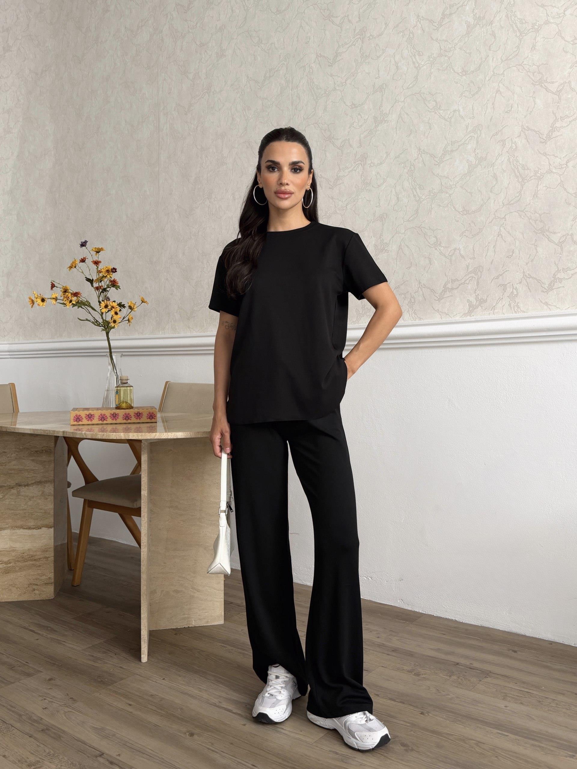 Zr Model Oversize Pantolon Bluz Premium Takım - Siyah