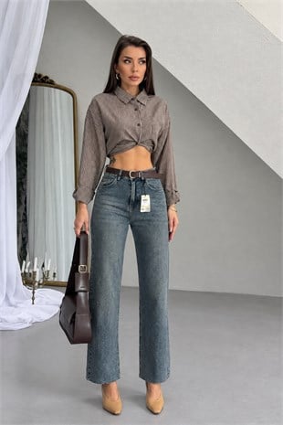 Zr Model Kemer Detay Premium Jean Pantolon - Multi