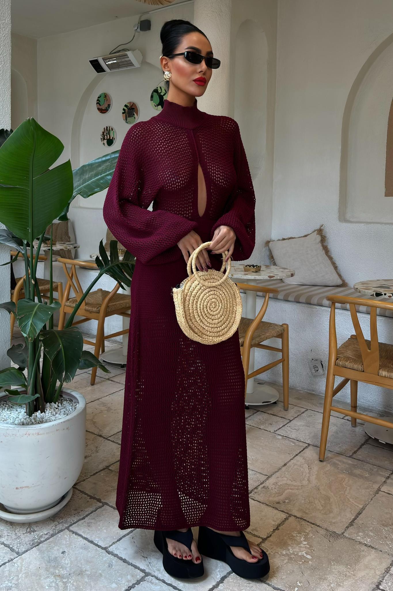 Ajurlu Triko Elbise 2854 R1-I-K4