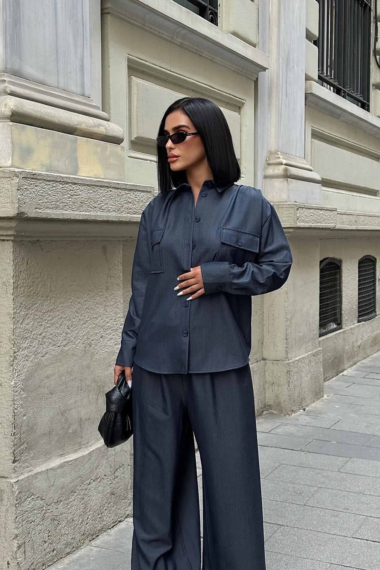 Aleksandra Palazzo Pantolon Takım 9964