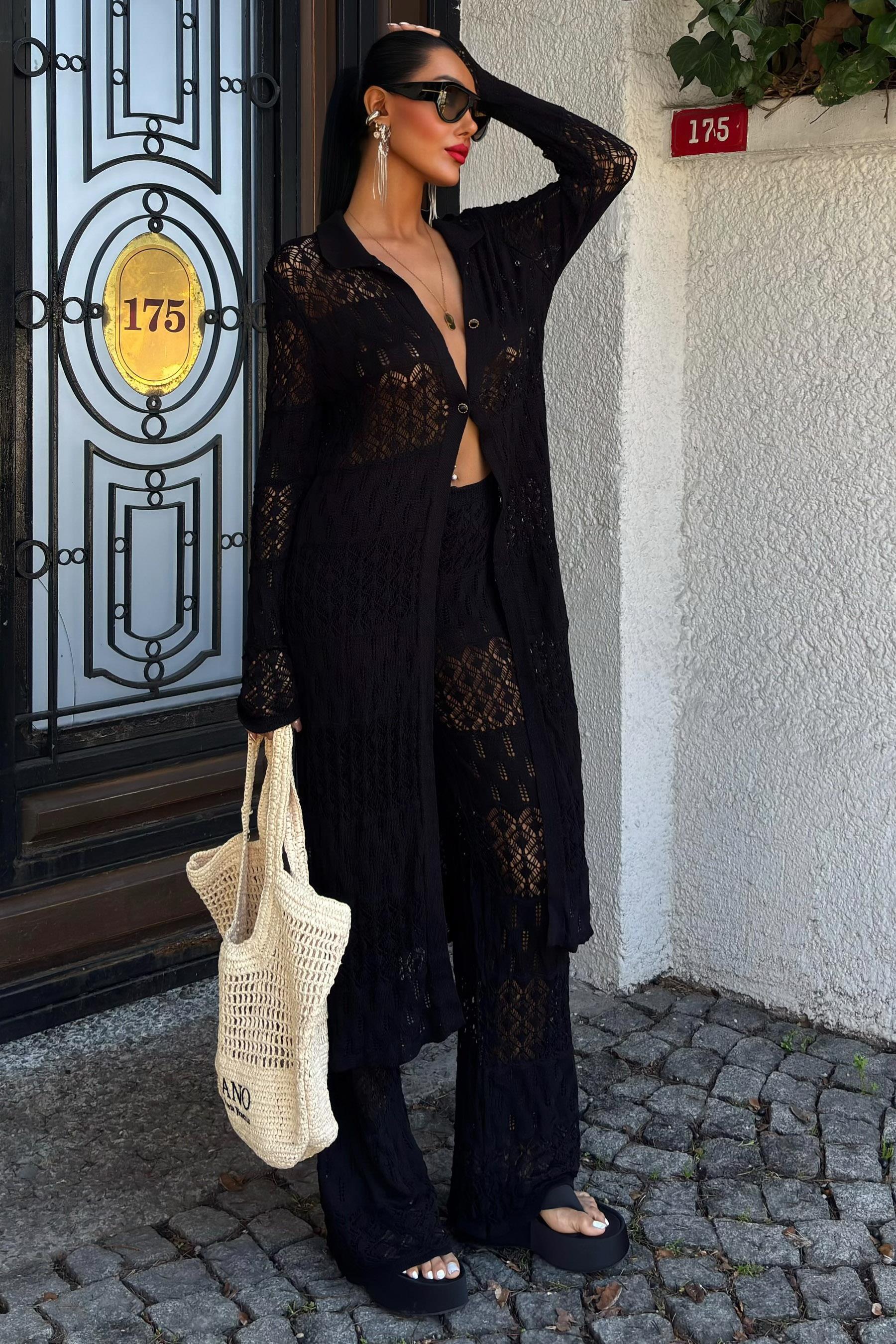 Bridget Ajurlu Uzun Hırka Takım 9881 R1-B-K3