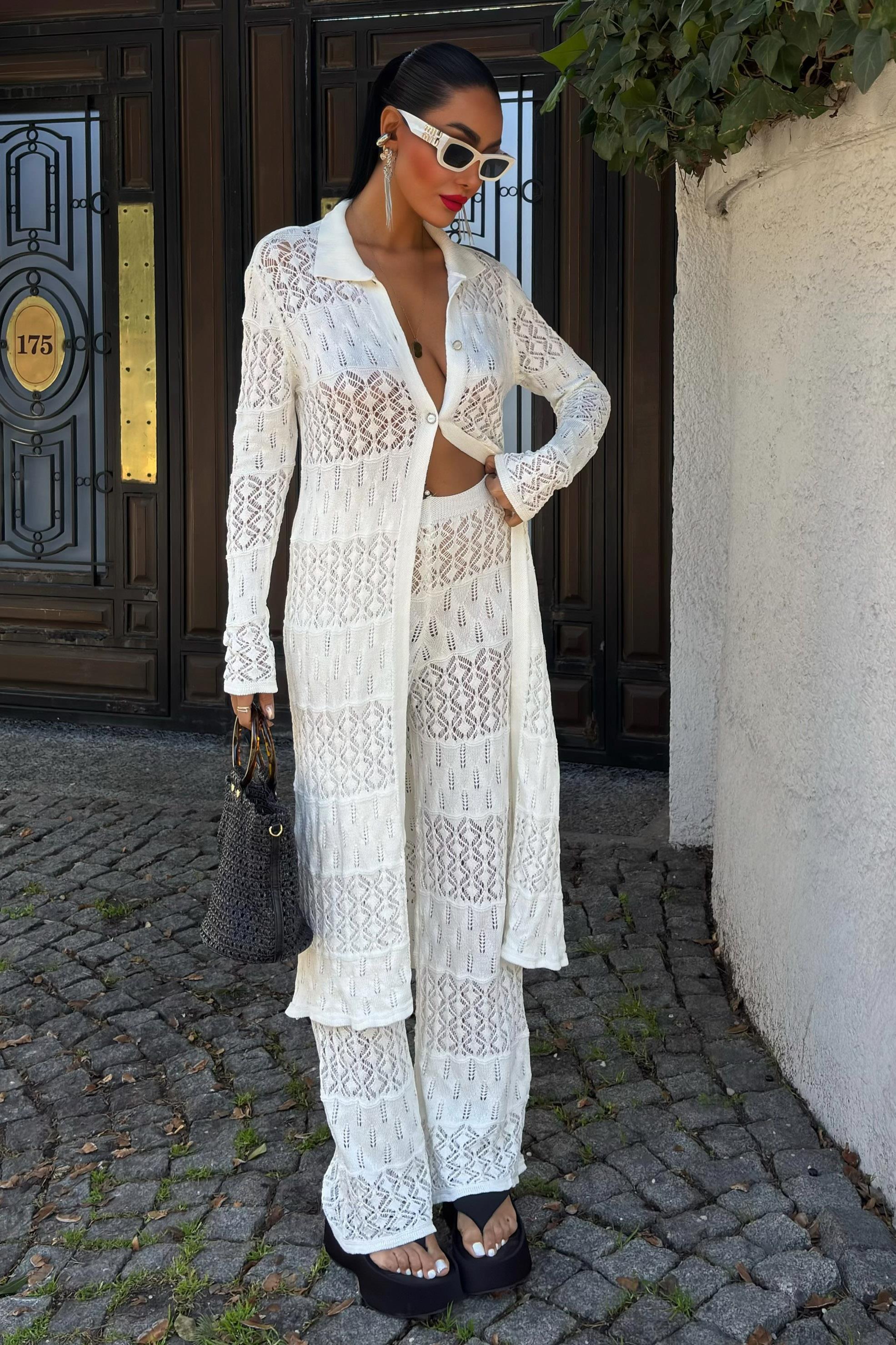 Bridget Ajurlu Uzun Hırka Takım 9881 R1-B-K3