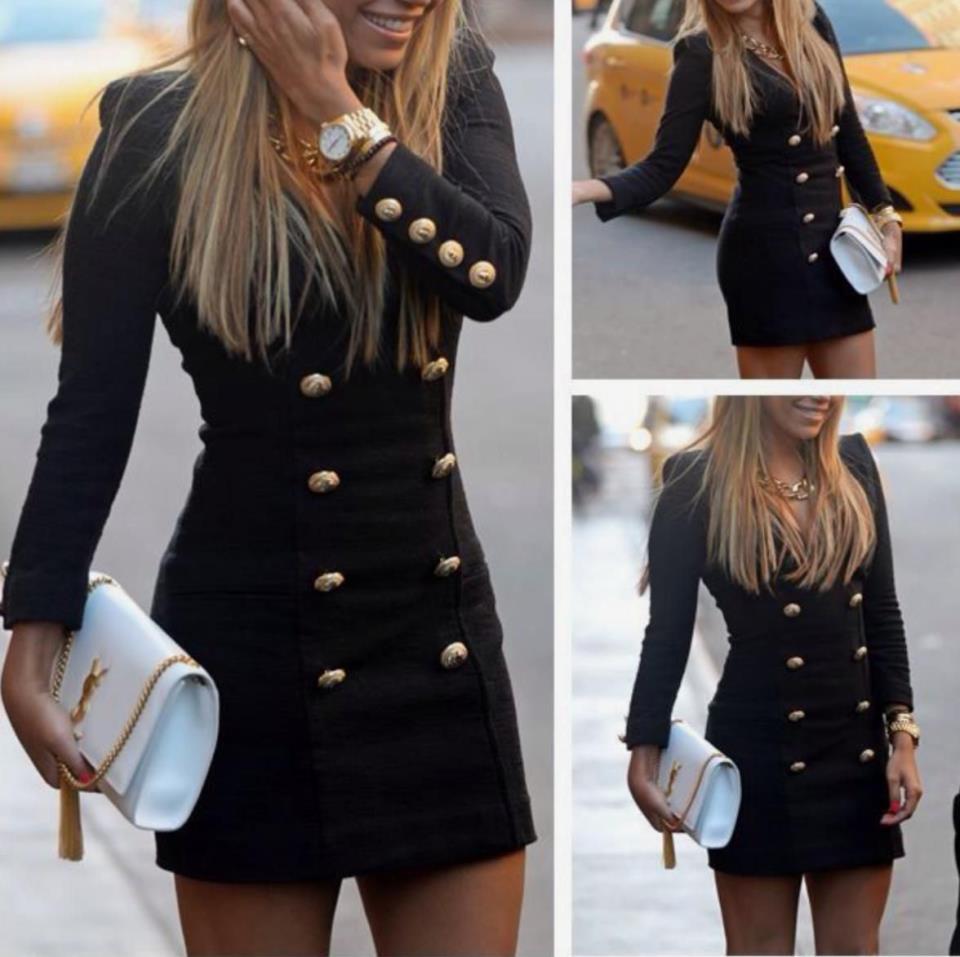 İthal Ful Likralı Dalgıç Kumaş Düğme Detaylı Elbise