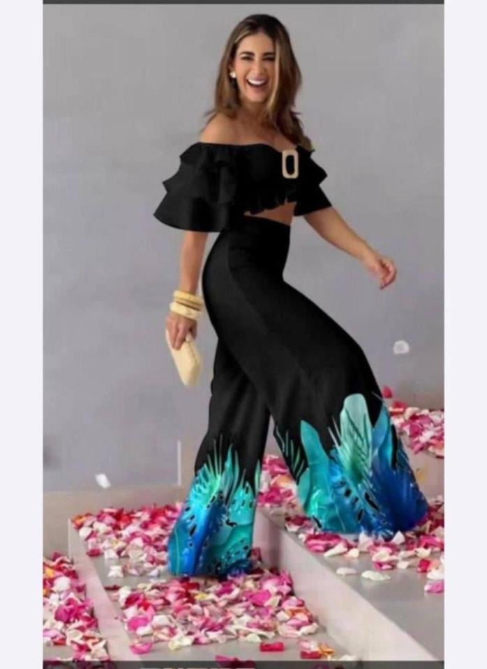 İthal Scuba Crep Kumaş Digital Baskı Ikili Takım