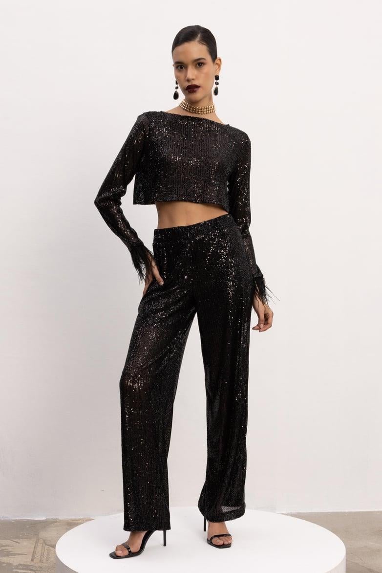 Jane Pul Payet Tül Detay Takım 9549-08