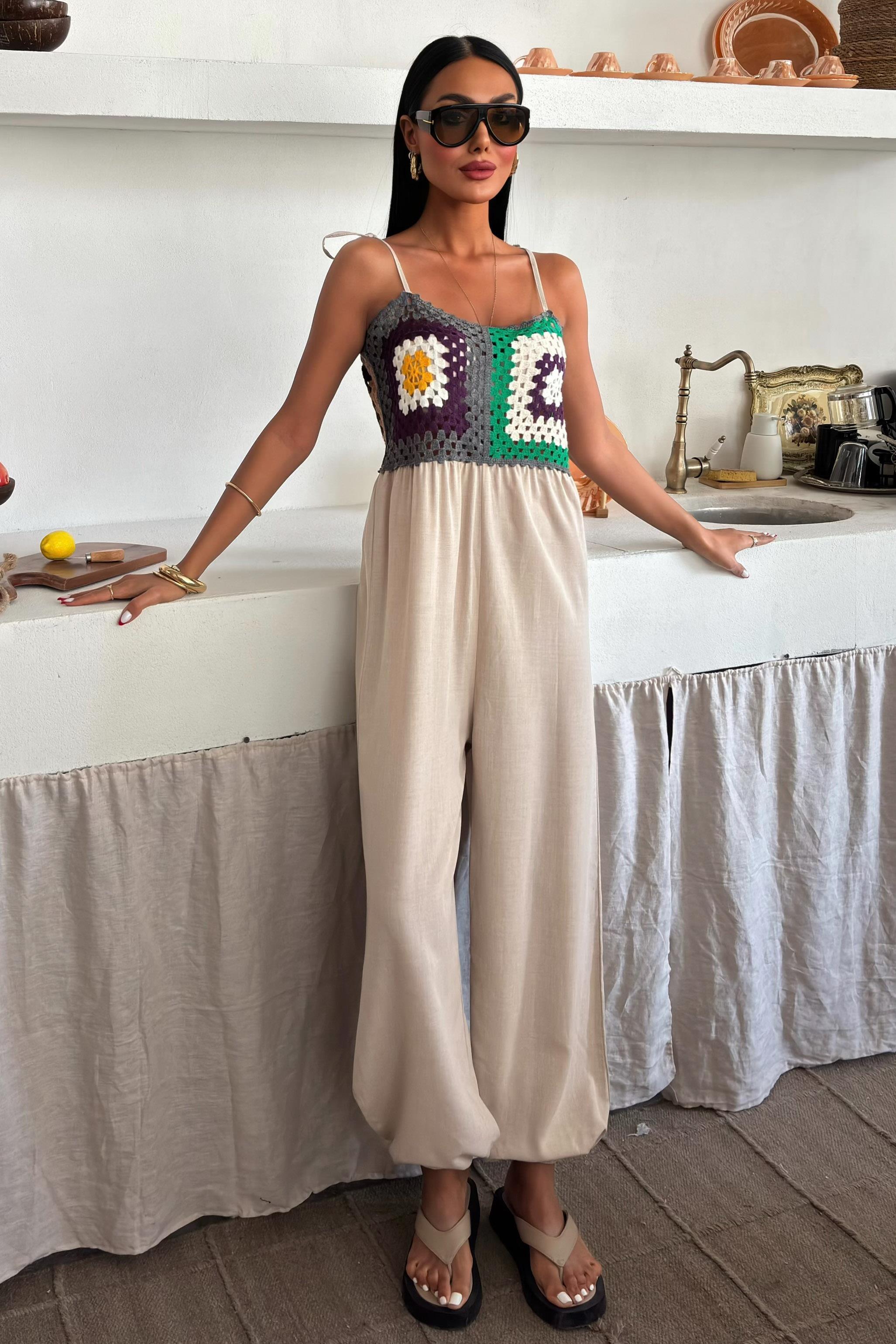 Jasmin Süzüneli Keten Tulum 1280-08 R10-C-K5