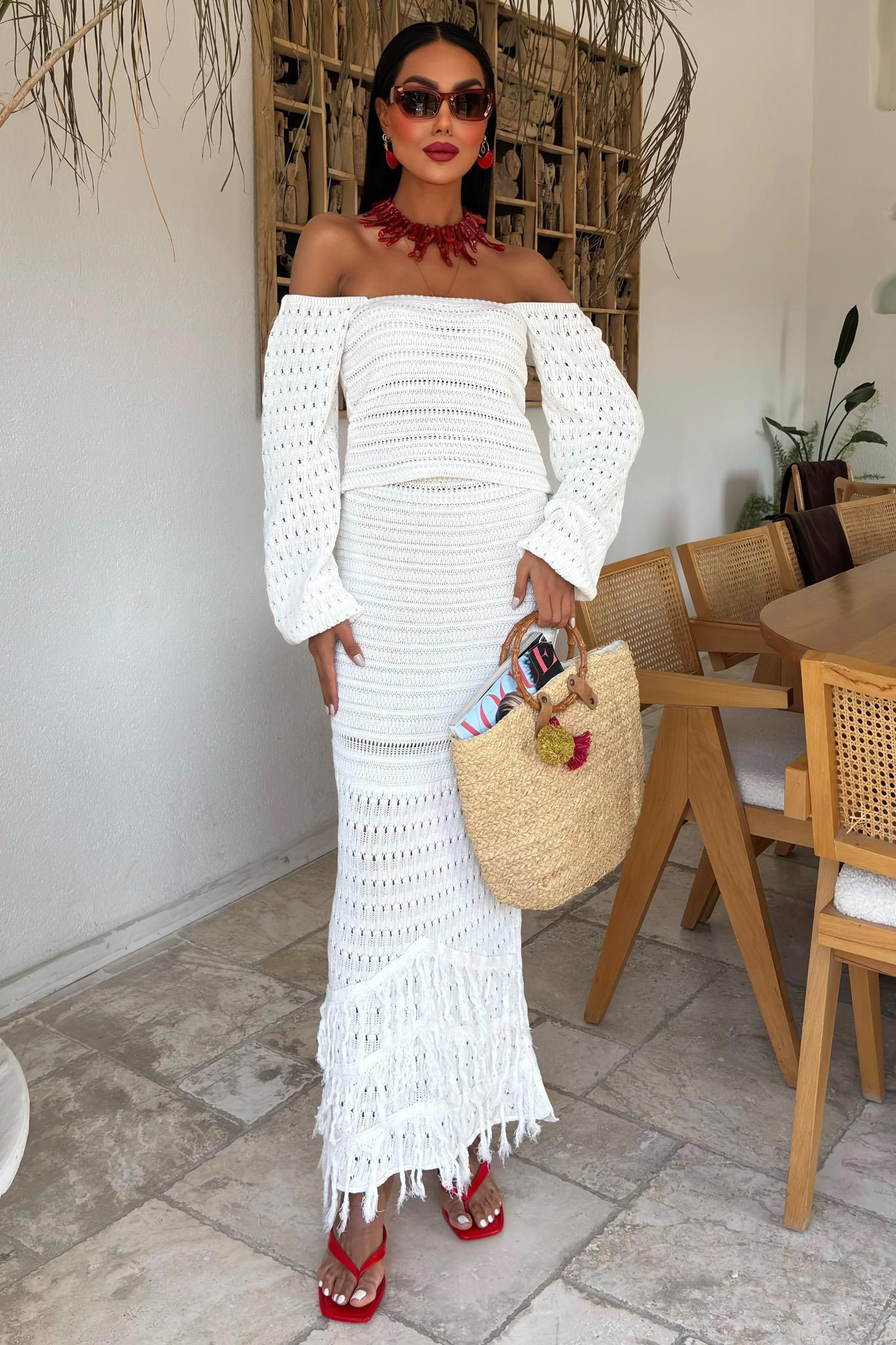 Karpuz Kollu Etnik Triko Takım 10094 R3-J-K4