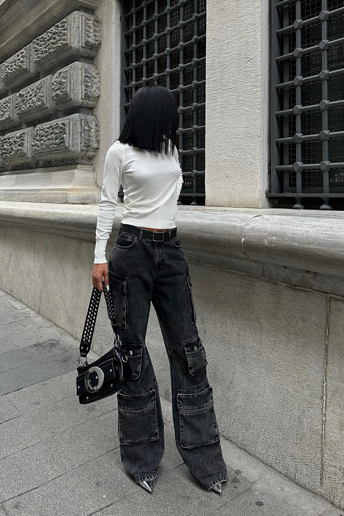 Martinez Regular Bisiklet Yaka Kazak 1331