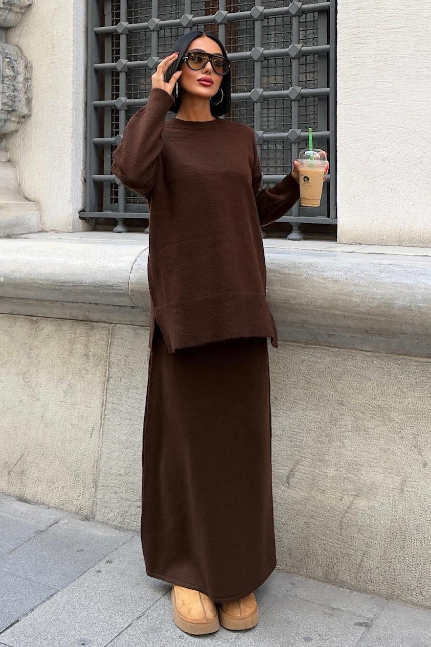 Midi Etekli Triko Takım 10231 R1-A-K1