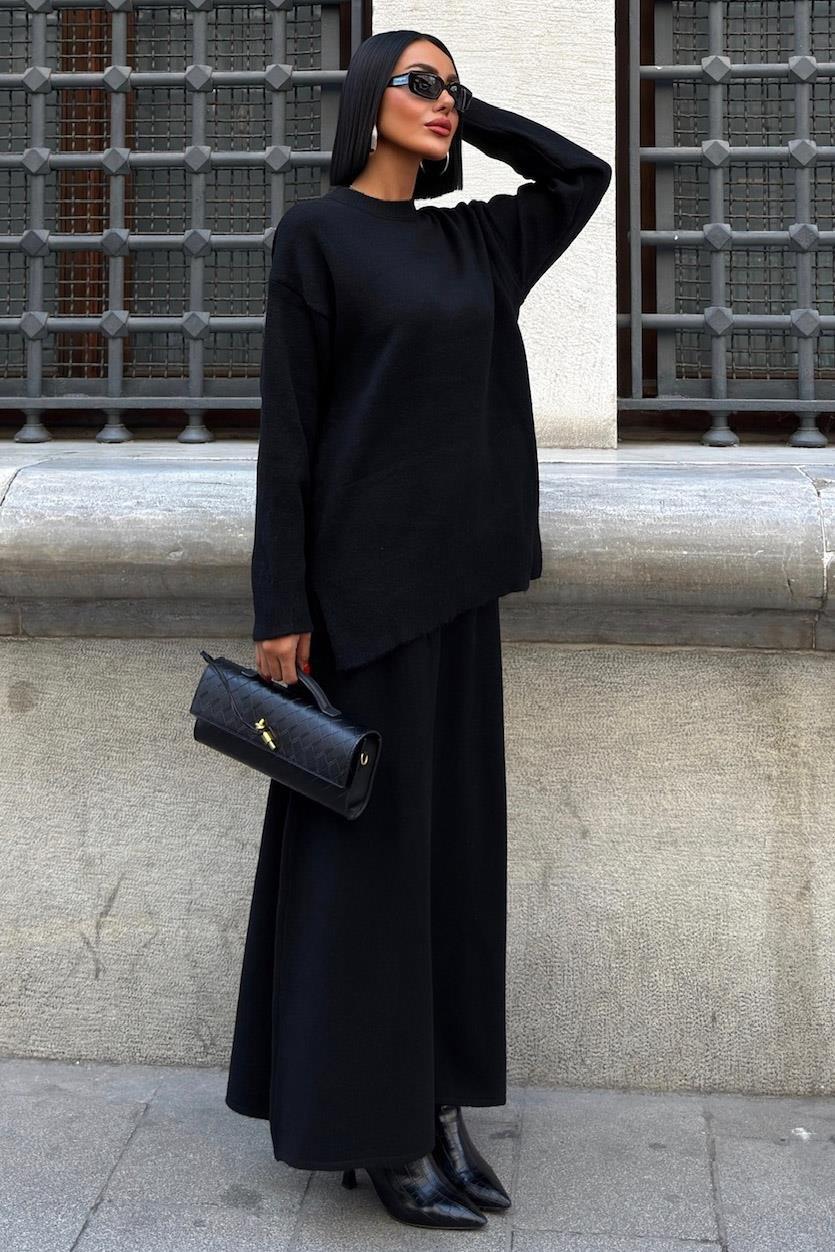 Midi Etekli Triko Takım 10231 R1-A-K1