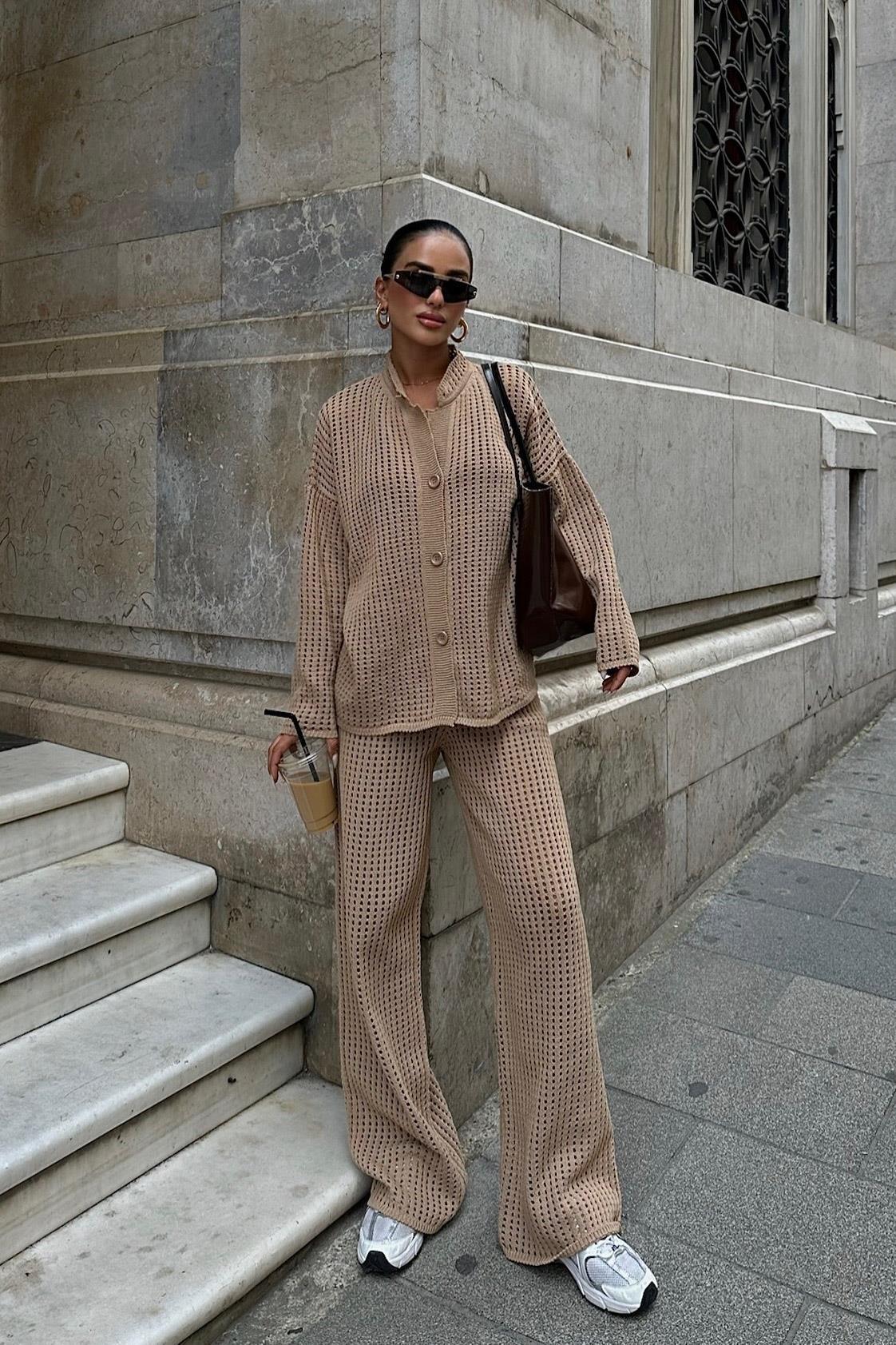 Moon Salaş Kroşe Pantolon Takım 9880 R1-N-K2