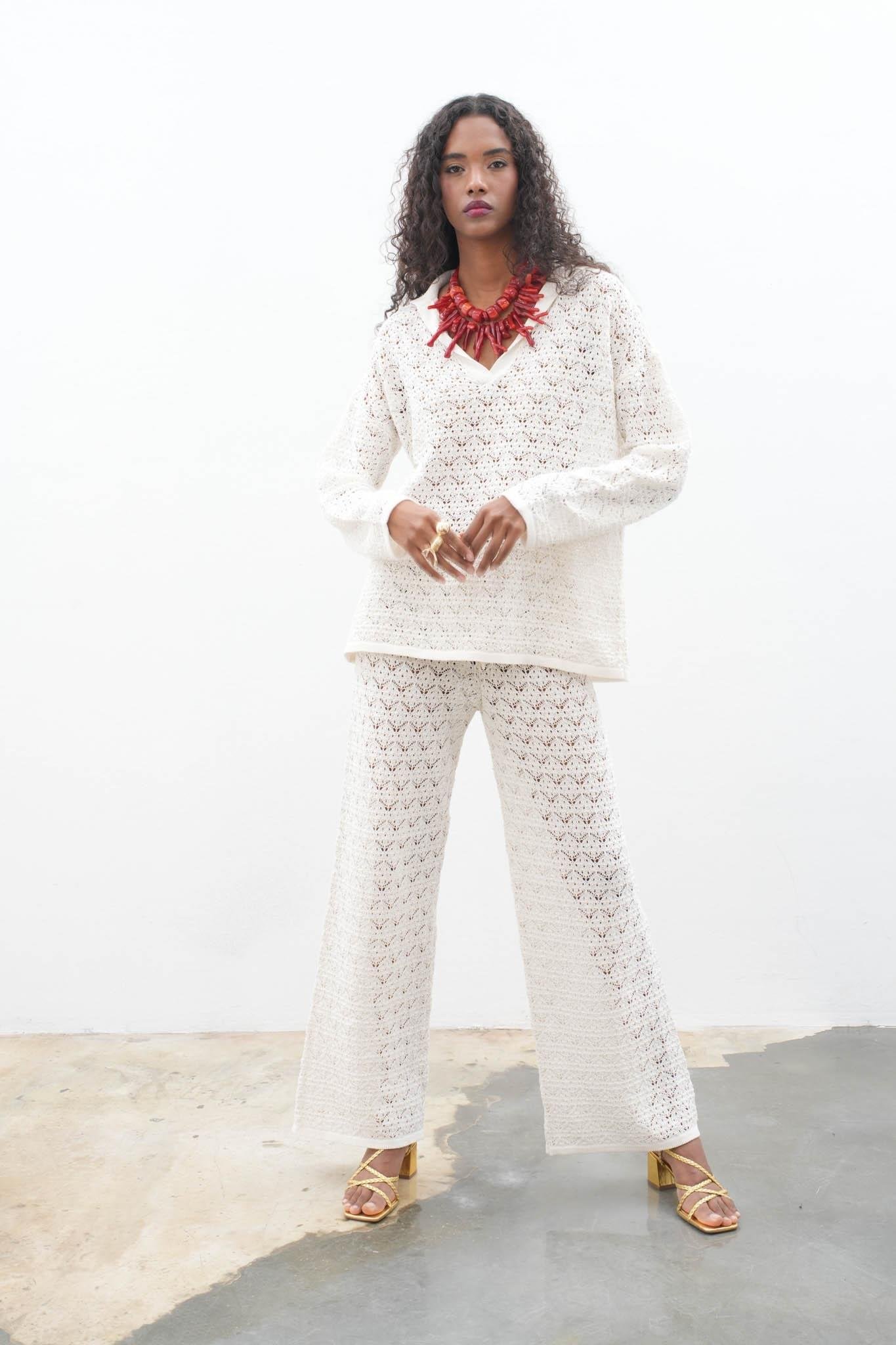 Nolan Regular Ajurlu Pantolon Takım 9885 R1-L-K5