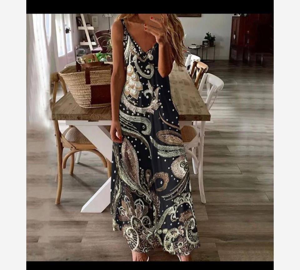 ÖZEL FİYAT Digital Baskı V Yaja Süprem Kumaş Elbise