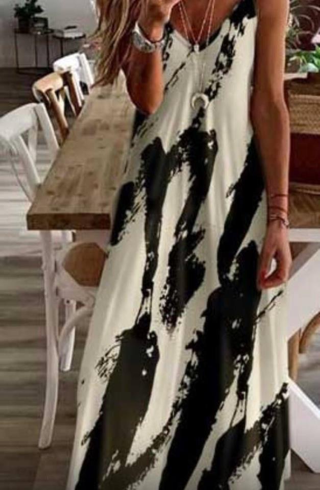 ÖZEL FİYAT Digital Baskı V Yaja Süprem Kumaş Elbise